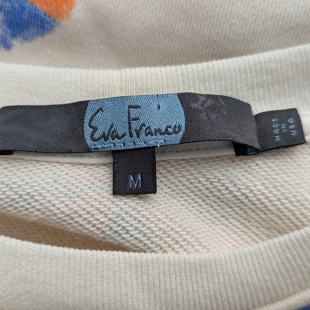 Anthropologie Eva Franco Beach Umbrella Pullover Casual Coquette Girl Top Size M - Picture 7 of 9
